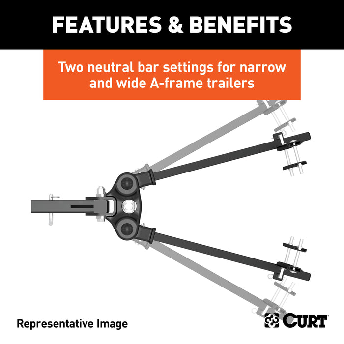 CURT 17499 TruTrack 4P Weight Distribution Hitch with 4x Sway Control; 5-8K - Truck Part Superstore