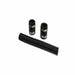 SpeedFx 6451 Black Stainless Steel 12 Inch Length Includes Alum Caps - Truck Part Superstore