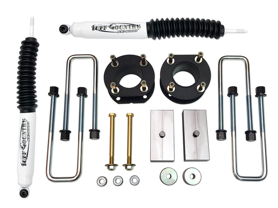 Tuff Country 53072KN 3 Inch Lift Kit 07-19 Toyota Tundra 4x4 & 2WD 3 Inch Front / 1 Inch Rear Lift Kit w/ SX8000 Shocks No Strut Disassembly Excludes TRD Pro Tuff Country - Truck Part Superstore