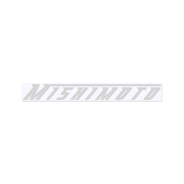 Mishimoto MMPROMO-STK-SSM Small Silver Mishimoto Decal, 1.5 x 10 - Truck Part Superstore