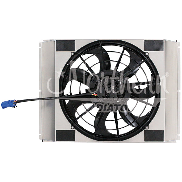 Northern Radiator Z40134 Single 16 Inch Brushless Fan/Shroud Combo - Truck Part Superstore