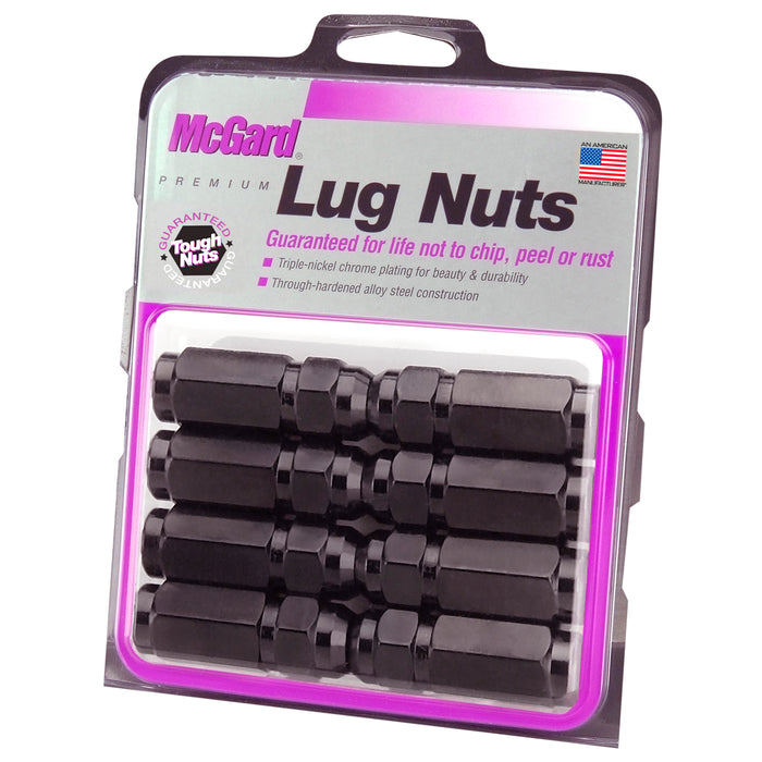 McGard 64816 Black Cone Seat Style Lug Nut Set (9/16-18 Thread Size) - Set of 8 Lug Nuts - Truck Part Superstore