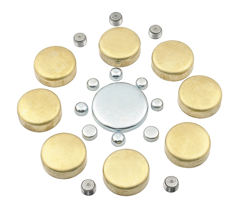 Mr Gasket 6481 Brass Freeze Plug Kit; For Positive Seal Use Teflon Tape Or Pro Pipe Sealant; - Truck Part Superstore