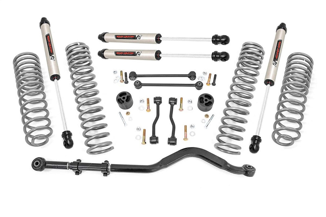 Rough Country 64970 3.5 Inch Lift Kit Springs with V2 Shocks 20-22 Jeep Gladiator JT 4WD Rough Country - Truck Part Superstore