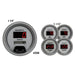 AutoMeter 6500 GAUGE KIT; 5 PC.; 3 3/8in./2 1/16in.; ELEC. SPEEDO.; DIGITAL; SILVER W/RED LED - Truck Part Superstore