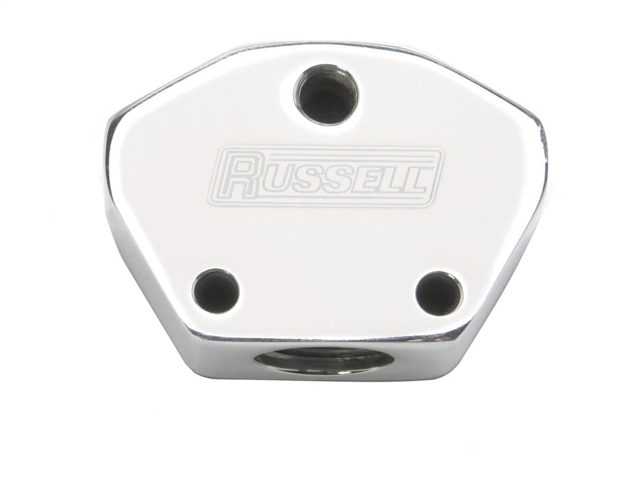 Russell 650411 Fuel Block Billet Y Block w/AN Port - Truck Part Superstore