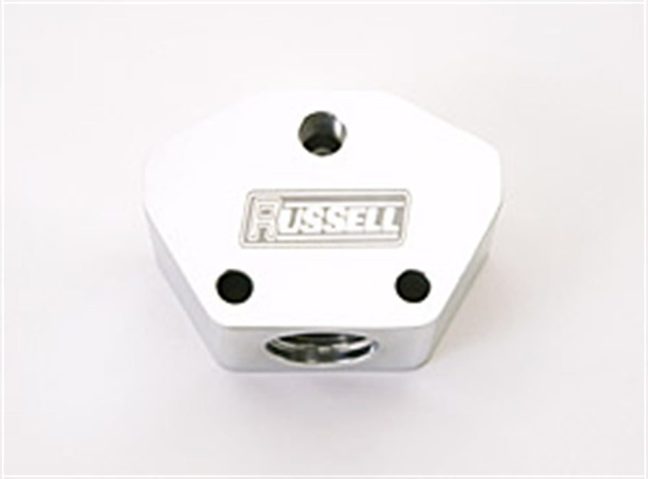 Russell 650411 Fuel Block Billet Y Block w/AN Port - Truck Part Superstore