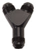 Russell 650430 Flare To Flare Y Fitting; Black Anodized; -6AN Male; 37 Deg. Connections; - Truck Part Superstore