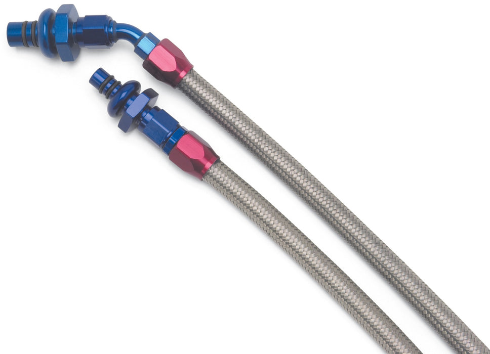 Russell 651104 Fuel Hose Kit; w/Stainless Steel Braided Hoses and Anodized Aluminum Hose Ends; - Truck Part Superstore