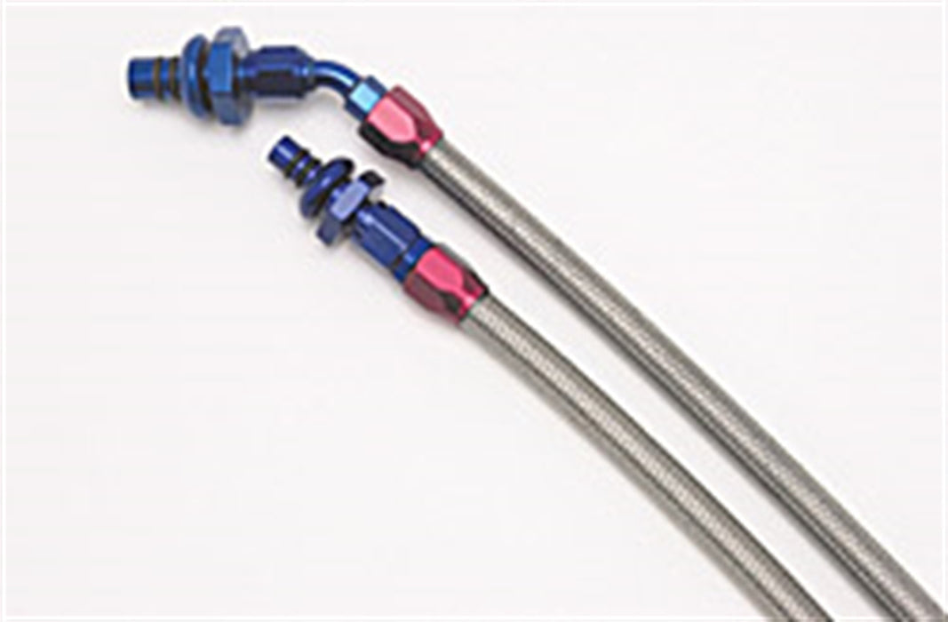 Russell 651105 Fuel Hose Kit; w/Stainless Steel Braided Hoses and Anodized Aluminum Hose Ends; - Truck Part Superstore