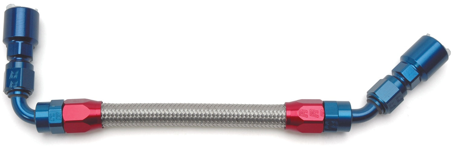 Russell 651109 Fuel Hose Kit; w/Stainless Steel Braided Hoses and Anodized Aluminum Hose Ends; - Truck Part Superstore