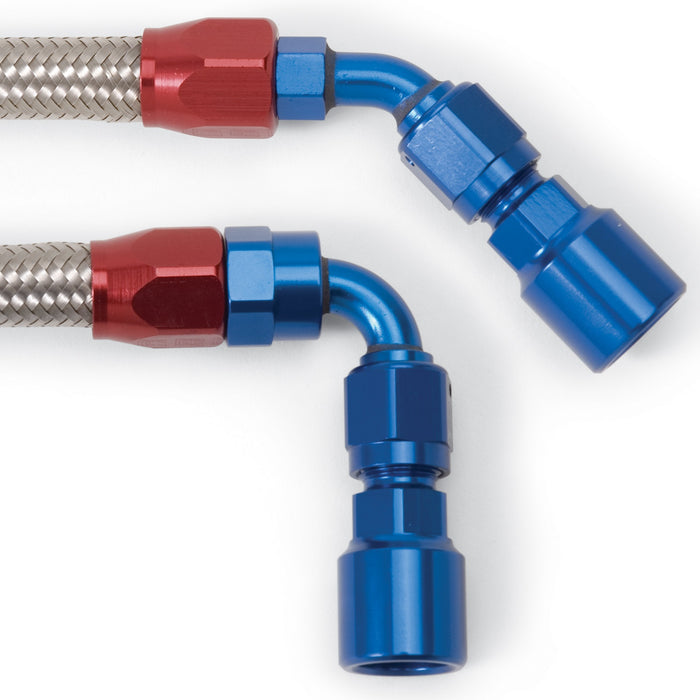 Russell 651107 Fuel Hose Kit; w/Stainless Steel Braided Hoses and Anodized Aluminum Hose Ends; - Truck Part Superstore