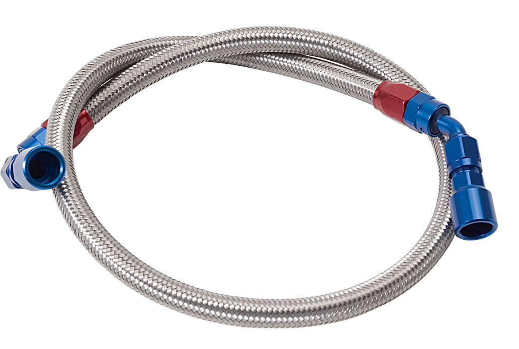 Russell 651111 Fuel Hose Kit; w/Stainless Steel Braided Hoses and Anodized Aluminum Hose Ends; - Truck Part Superstore