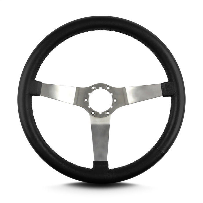 Lokar 65201 Lecarra Vette 3 Steering Wheel; Black; Brushed Spokes; 14 in. Standard Grip; - Truck Part Superstore