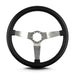 Lokar 65201 Lecarra Vette 3 Steering Wheel; Black; Brushed Spokes; 14 in. Standard Grip; - Truck Part Superstore