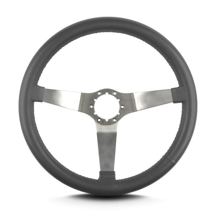 Lokar 65206 Lecarra Vette 3 Steering Wheel; Dark Grey; Brushed Spokes; 14 in. Standard Grip; - Truck Part Superstore