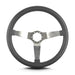 Lokar 65206 Lecarra Vette 3 Steering Wheel; Dark Grey; Brushed Spokes; 14 in. Standard Grip; - Truck Part Superstore