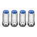 McGard 65340BC Tuner Style Cone Seat Lug Nuts-Chrome w/Blue Caps - Truck Part Superstore