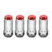 McGard 65340RC Tuner Style Cone Seat Lug Nuts-Chrome w/Red Caps - Truck Part Superstore