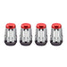 McGard 65354RC Tuner Style Cone Seat Lug Nuts-Chrome w/Red Caps - Truck Part Superstore
