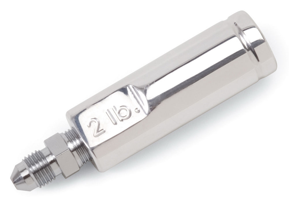 Russell 654010 Brake Residual Valve; 2 lbs. Pressure; For Use w/Disc Brakes; Polished; - Truck Part Superstore