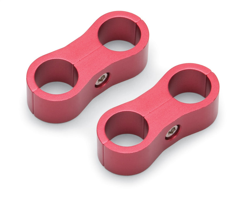 Russell 654300 Hose Separator; For -6AN Braided; Red Anodized; - Truck Part Superstore