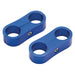 Russell 654312 Hose Separator; For -8AN Braided; Blue Anodized; - Truck Part Superstore