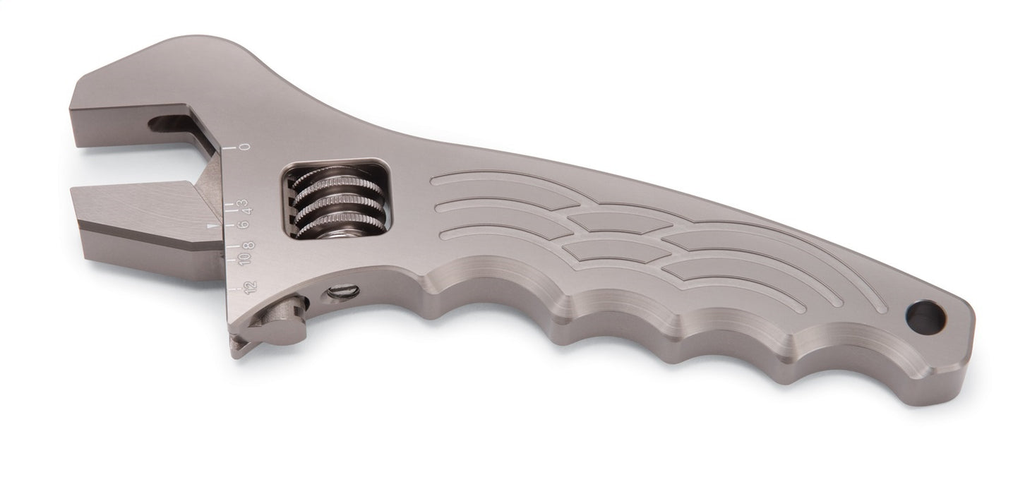 Russell 654400 AN Wrench; Adjustable; Aluminum; Gray Anodized; - Truck Part Superstore