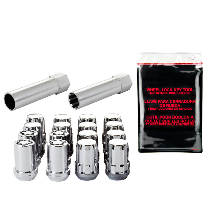 McGard 65454 Tuner Style Cone Seat Wheel Installation Kit-Chrome - Truck Part Superstore