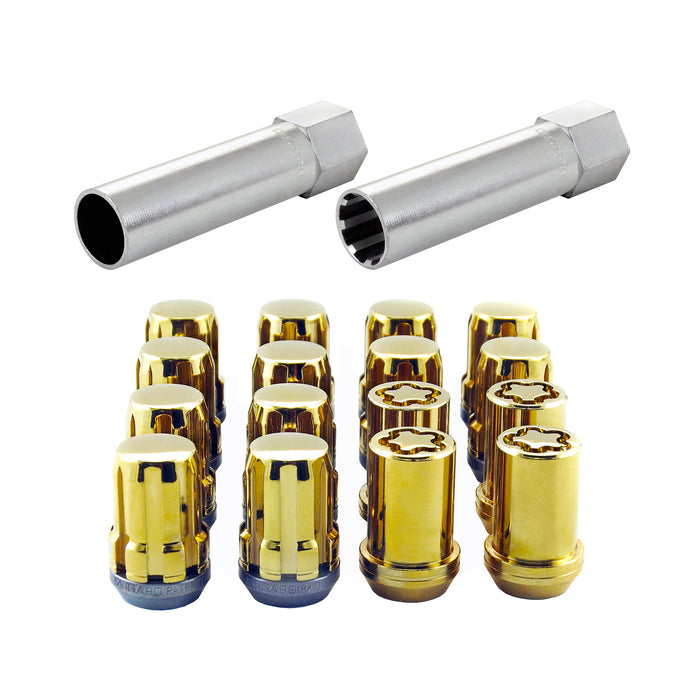 McGard 65454GDC Tuner Style Cone Seat Wheel Installation Kit-Gold-Clamshell - Truck Part Superstore