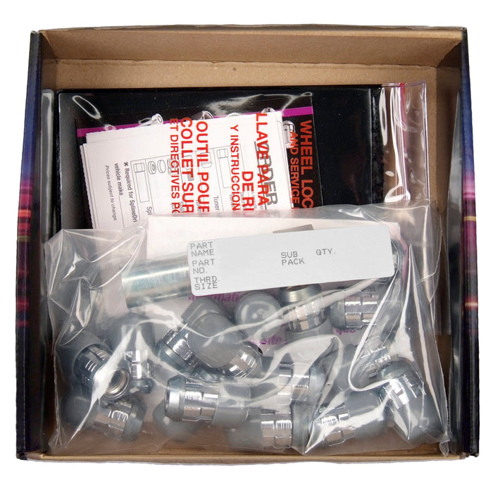 McGard 65454RC Tuner Style Cone Seat Wheel Installation Kit-Chrome w/Red Caps - Truck Part Superstore