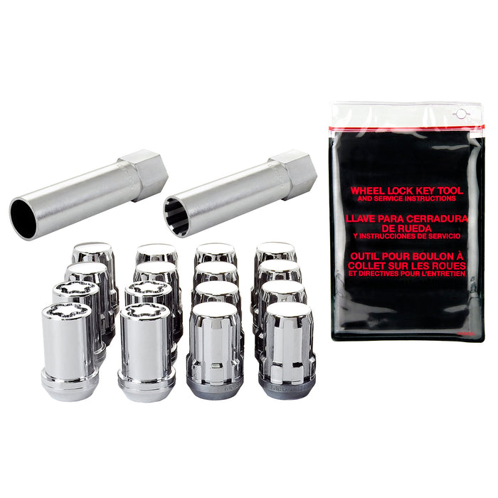 McGard 65457 Tuner Style Cone Seat Wheel Installation Kit-Chrome - Truck Part Superstore