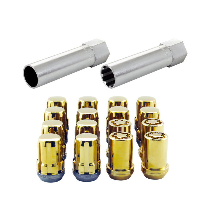 McGard 65457GDC Tuner Style Cone Seat Wheel Installation Kit-Gold-Clamshell - Truck Part Superstore