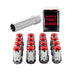 McGard 65457RC Tuner Style Cone Seat Wheel Installation Kit-Chrome w/Red Caps - Truck Part Superstore