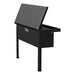 UWS TBSM-36-LP-MB Matte Black Aluminum 36in. Truck Side Tool Box; Low Profile (LTL Shipping Only) - Truck Part Superstore