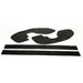 Performance Accessories PA6547 Gap Guards 07-16 Chevy/GMC Silverado/Sierra 1500/2500 2WD/4WD Gas/Diesel Black Polyurethane Performance Accessories - Truck Part Superstore