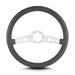 Lokar 65506 Lecarra SS Steering Wheel; Dark Grey; Brushed Spokes; 14 in. Standard Grip; - Truck Part Superstore