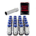 McGard 65540BC Tuner Style Cone Seat Wheel Installation Kit-Chrome w/Blue Caps - Truck Part Superstore