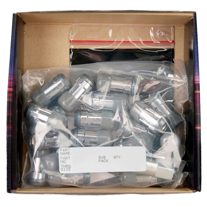 McGard 65540BC Tuner Style Cone Seat Wheel Installation Kit-Chrome w/Blue Caps - Truck Part Superstore