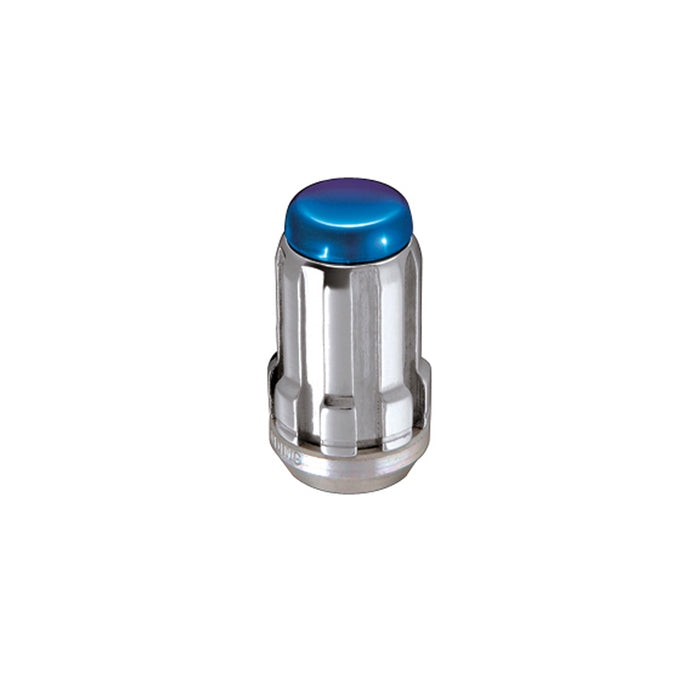 McGard 65540BC Tuner Style Cone Seat Wheel Installation Kit-Chrome w/Blue Caps - Truck Part Superstore