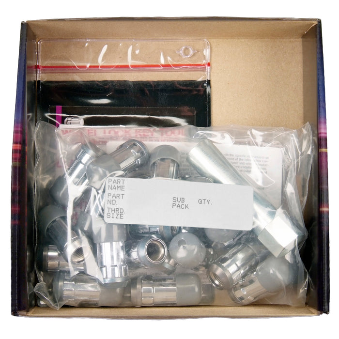 McGard 65540RC Tuner Style Cone Seat Wheel Installation Kit-Chrome w/Red Caps - Truck Part Superstore