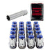 McGard 65554BC Tuner Style Cone Seat Wheel Installation Kit-Chrome w/Blue Caps - Truck Part Superstore