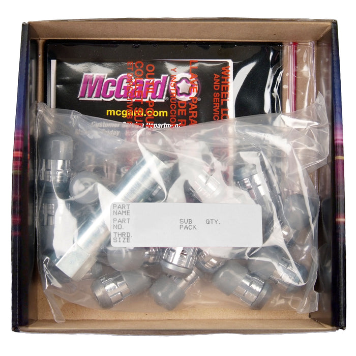 McGard 65554BC Tuner Style Cone Seat Wheel Installation Kit-Chrome w/Blue Caps - Truck Part Superstore