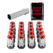 McGard 65554RC Tuner Style Cone Seat Wheel Installation Kit-Chrome w/Red Caps - Truck Part Superstore
