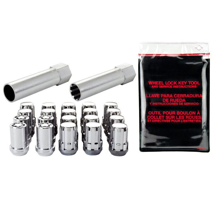 McGard 65557 Tuner Style Cone Seat Wheel Installation Kit-Chrome - Truck Part Superstore