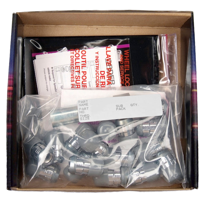 McGard 65557RC Tuner Style Cone Seat Wheel Installation Kit-Chrome w/Red Caps - Truck Part Superstore