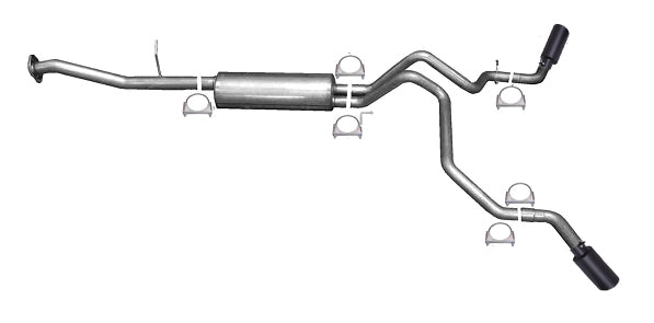 Gibson Performance Exhaust 65562B Black Elite Cat-Back Dual Extreme Exhaust System; Stainless - Truck Part Superstore