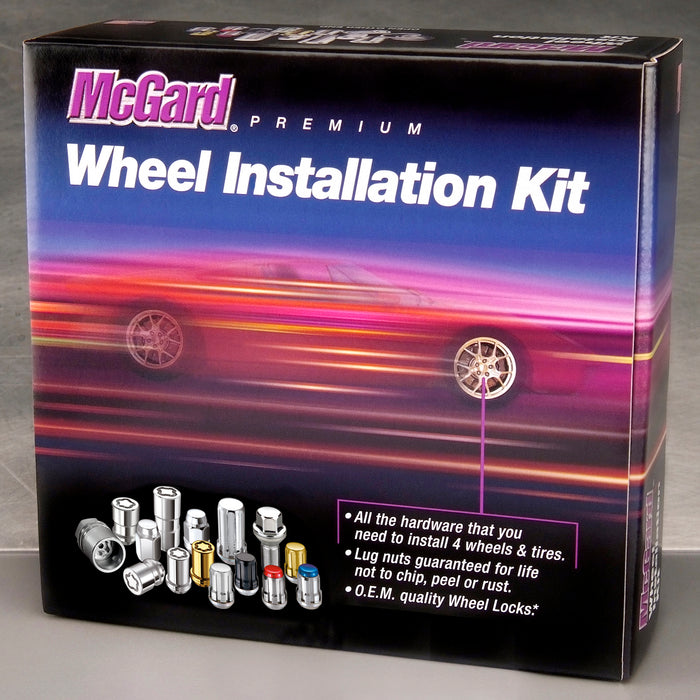 McGard 65562 Tuner Style Cone Seat 23-Piece Wheel Installation Kit-Chrome - Truck Part Superstore