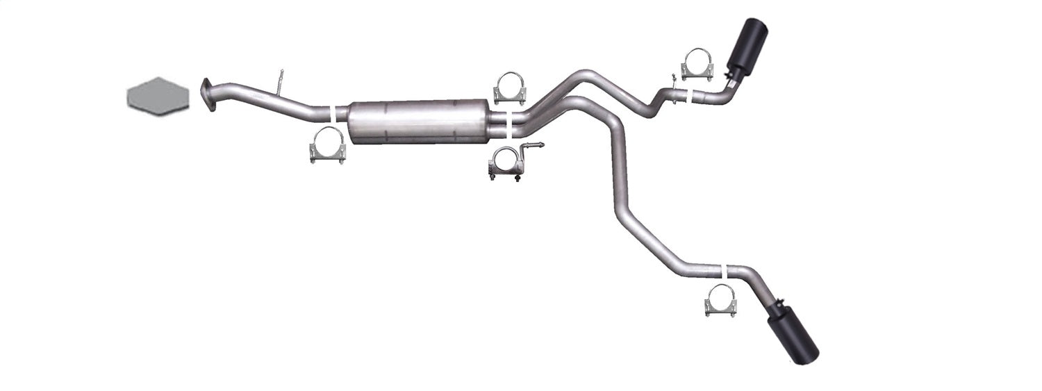 Gibson Performance Exhaust 65563B Black Elite Cat-Back Dual Extreme Exhaust System; Stainless - Truck Part Superstore