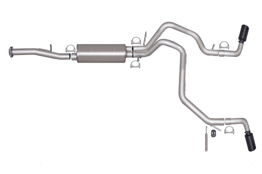 Gibson Performance Exhaust 65572B Black Elite Cat-Back Dual Extreme Exhaust System; Stainless - Truck Part Superstore